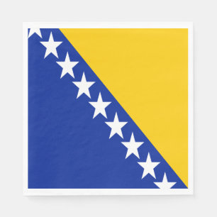 Servilleta De Papel Bandera Patriótica de Bosnia Herzegovina