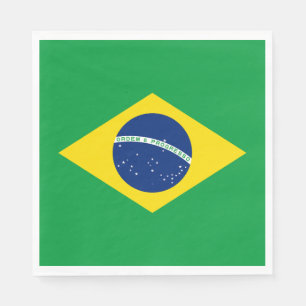 Servilleta De Papel Bandera Patriótica de Brasil