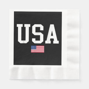 Servilleta De Papel Bandera Patriótica Estadounidense Para Hombres Niñ