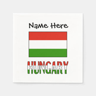 Servilleta De Papel Bandera personalizada de Hungría