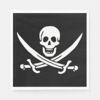 Bandera pirata calavera espadas cruzadas