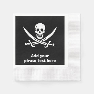 Servilleta De Papel Bandera pirata de Jolly roger