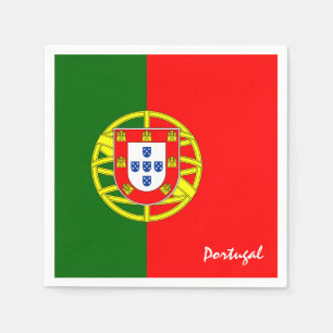 Servilleta De Papel Bandera portuguesa y deportes de fiesta