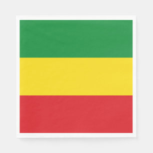 Servilleta De Papel Bandera Rastafari Rasta Etíope