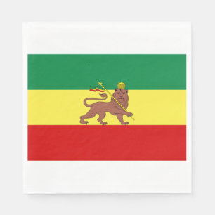 Servilleta De Papel Bandera rastafari (Rastafarianismo) (Rasta)
