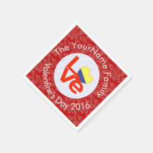 Bandera Roja Colombiana Personalizada de AMOR 