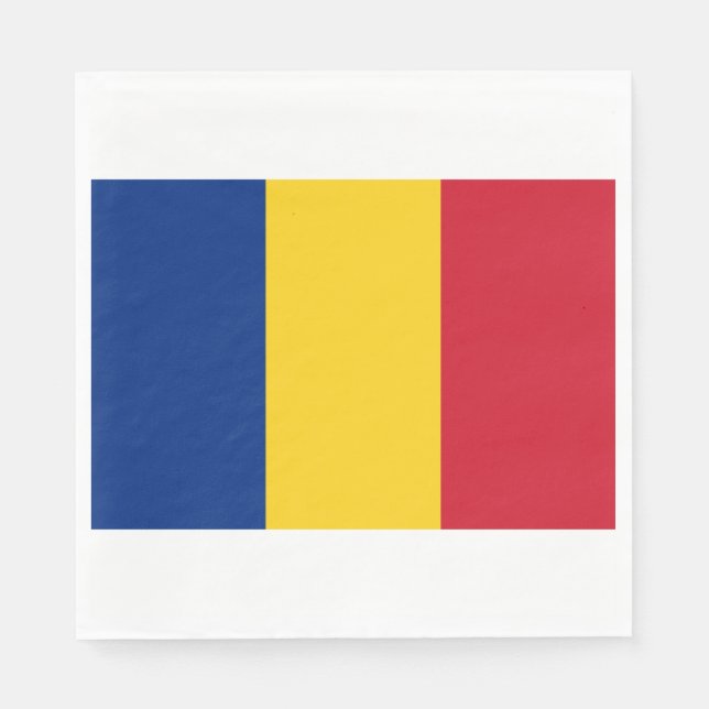 Servilleta De Papel Bandera rumana (Rumania) (Anverso)