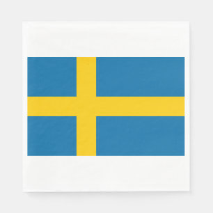 Servilleta De Papel Bandera sueca (Suecia)