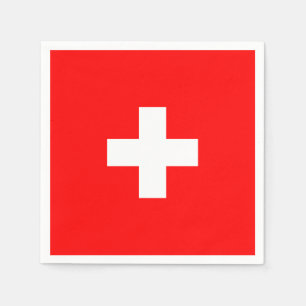 Servilleta De Papel Bandera Suiza Personalizada Schweiz Europa Suiza