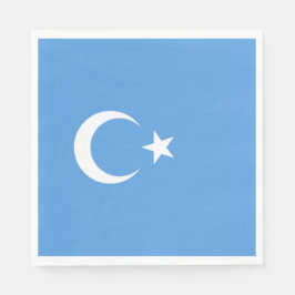Servilleta De Papel Bandera uigur del este de Turkmenistán (uigur)
