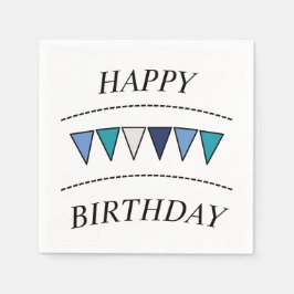 Servilleta De Papel Banderín divertido Feliz Cumpleaños