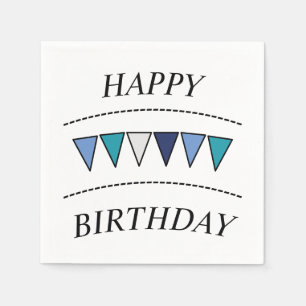 Servilleta De Papel Banderín divertido Feliz Cumpleaños