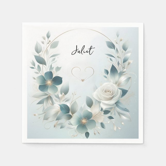 Servilleta De Papel Baño de Plata de Alta Gama Brillante Glam Metalúrg (Anverso)