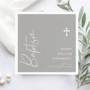 Servilleta De Papel Baptismo de los niños con guiones