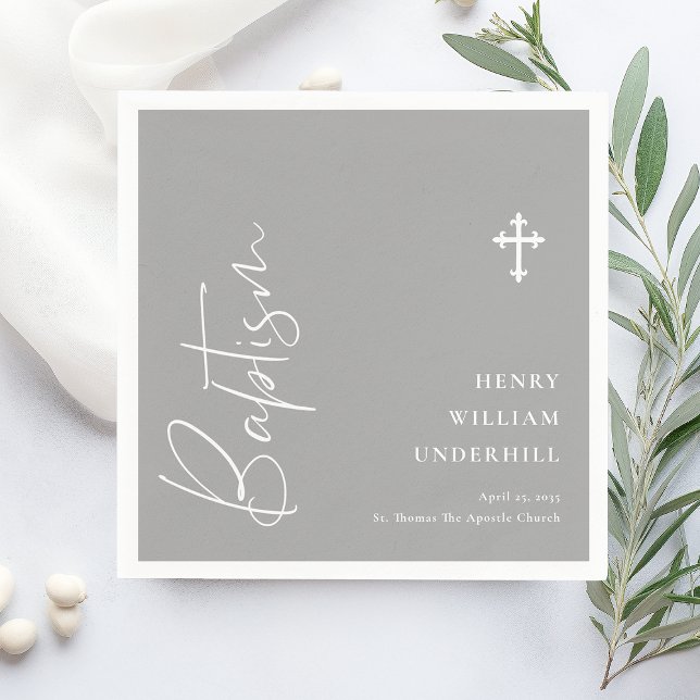 Servilleta De Papel Baptismo de los niños con guiones (Subido por el creador)