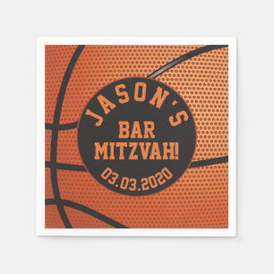 Servilleta De Papel Bar de baloncesto personalizado Mitzvah