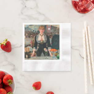 Servilleta De Papel Bar en el Folies-Bergère Edouard Manet