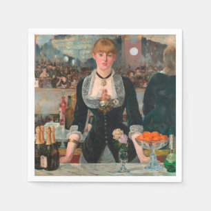 Servilleta De Papel Bar en el Folies-Bergère Edouard Manet