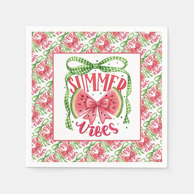 Servilleta De Papel Baraja de verano dulce (Anverso)