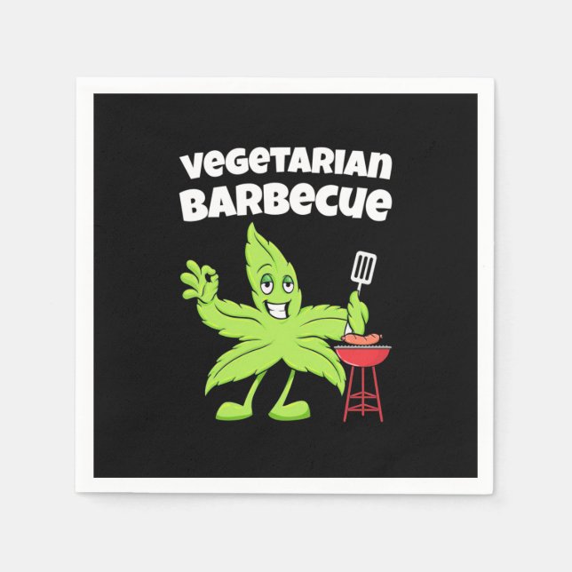 Servilleta De Papel Barbacoa vegetariana (Anverso)