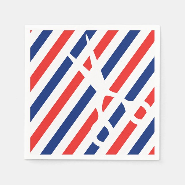 Servilleta De Papel Barber Scissors (Anverso)