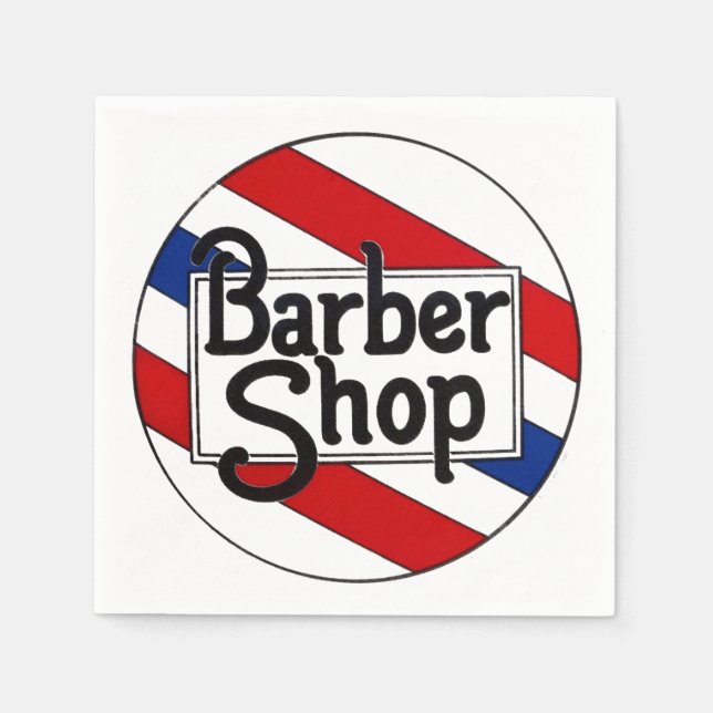 Servilleta De Papel Barbershop (Anverso)