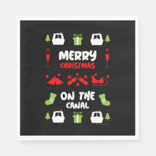 Servilleta De Papel Barcazas Navideñas Navidad Canal