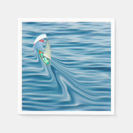 Servilleta De Papel Barco de vela con vela y Spinnaker