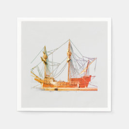 Servilleta De Papel Barco pirata San Salvador