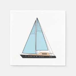 Servilleta De Papel Barco velero de lujo