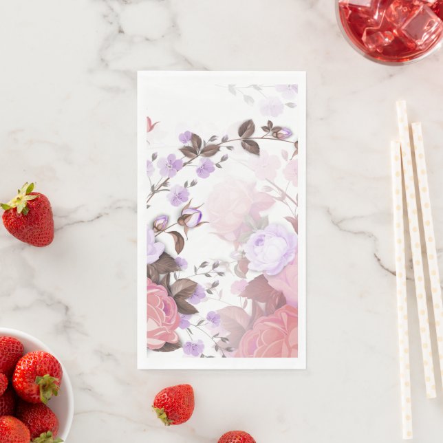 Servilleta De Papel Barcos de Rosas 5 (In situ)