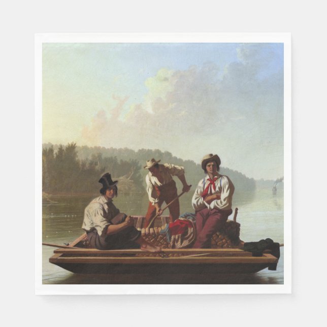 Servilleta De Papel Barcos en el río Misuri (Anverso)