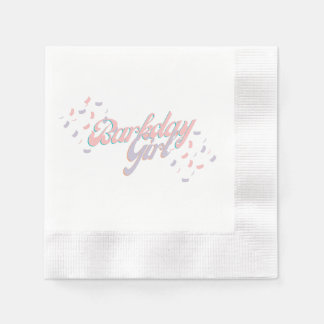 Servilleta De Papel Barkday Chica Papel Napkin