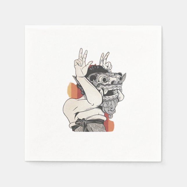 Servilleta De Papel Barong Peekaboo (Anverso)