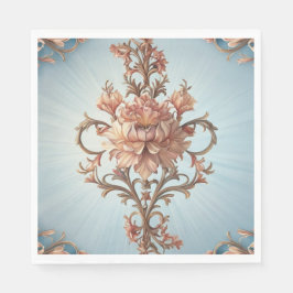 Servilleta De Papel Baroque Rose   Paper Napkin 