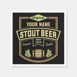 Servilleta De Papel Barra personalizada de etiquetas de elaboración de