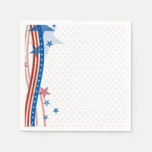 Servilleta De Papel Barras y estrellas patrióticas