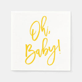 Servilleta De Papel Barrido de dulces Género Neutral Baby Shower Napki