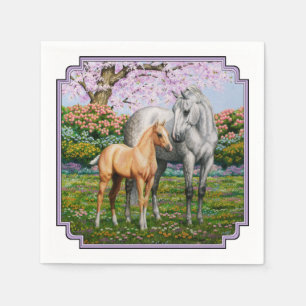 Servilleta De Papel Barrio Gris de manzana Mare Palomino Foal