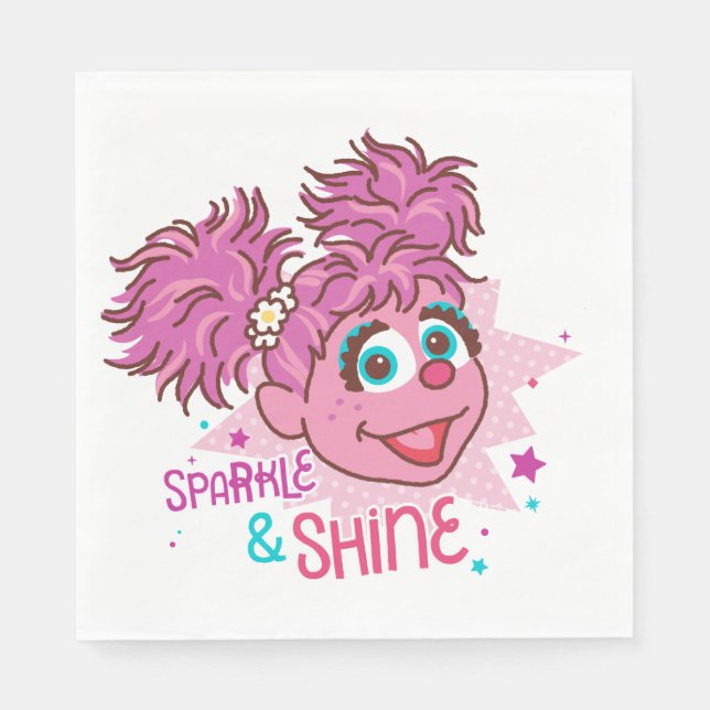 Servilleta De Papel Barrio Sésamo | Abby Cadabby - Sparkle & Shine (Anverso)