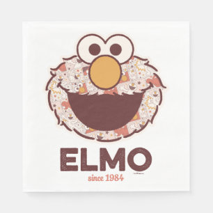 Servilleta De Papel Barrio Sésamo   Elmo Desde 1984