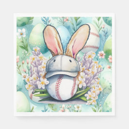 Servilleta De Papel Baseball Easter  themed 