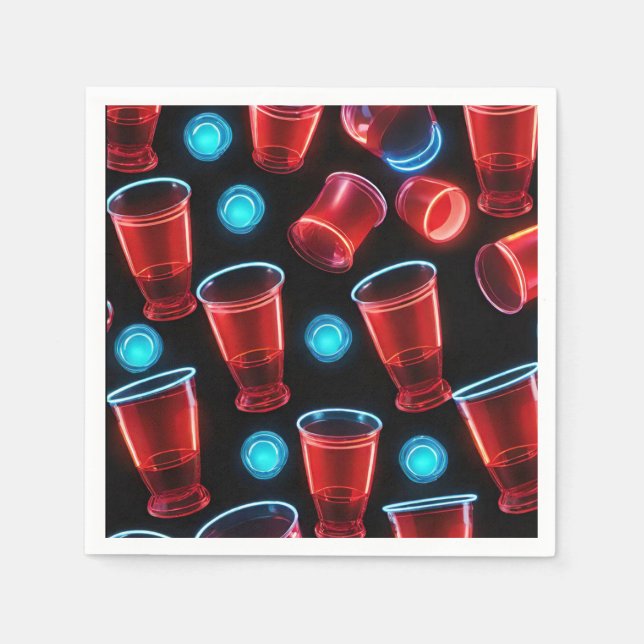 Servilleta De Papel Bash de Cervezas de Cupo Rojo (Anverso)