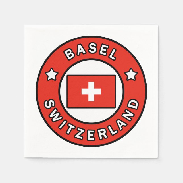 Servilleta De Papel Basilea Suiza (Anverso)