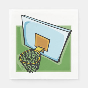 Servilleta De Papel Basketball Hoop Sports Backboard Y Red