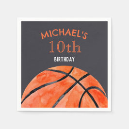 Servilleta De Papel Basketball Sports Boy 10th Birthday Party