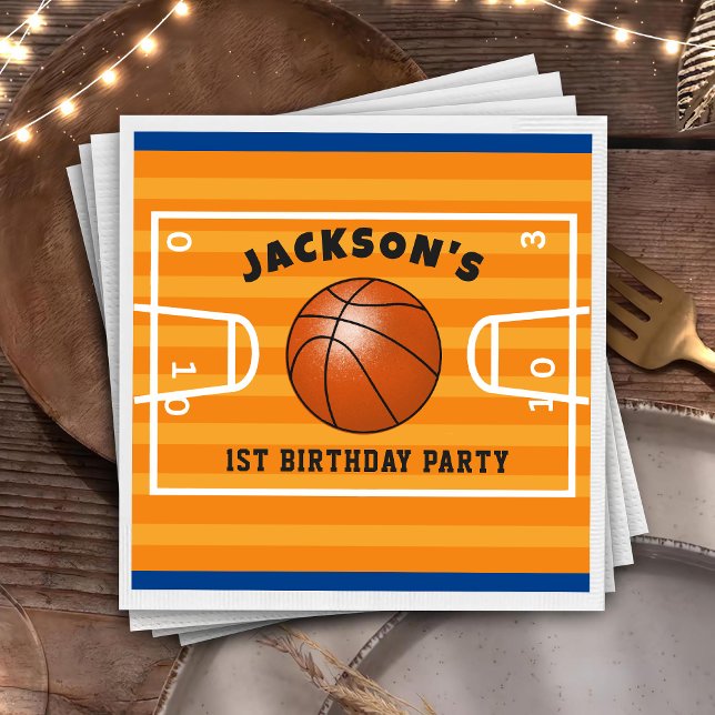 Servilleta De Papel Básquetbol Napkins Birday (Subido por el creador)