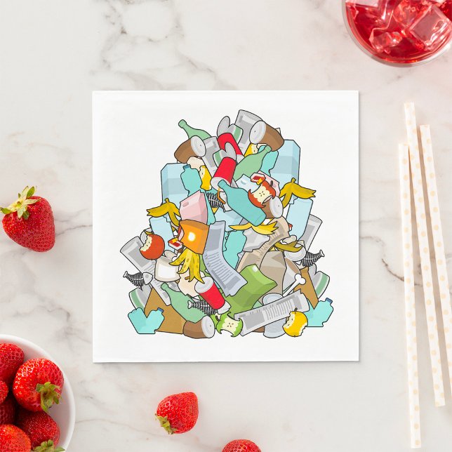 Servilleta De Papel Basura Montón Desorden Reciclaje Desechos (Subido por el creador)