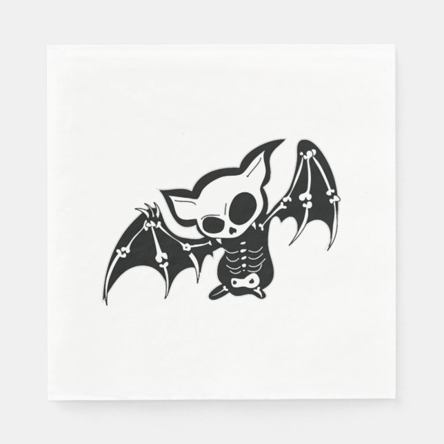 Servilleta De Papel Bat Halloween (Anverso)