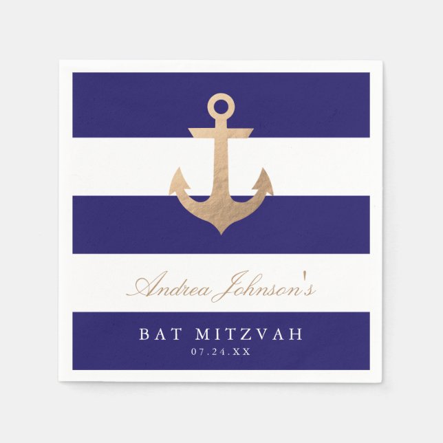 Servilleta De Papel Bat Mitzvah (Anverso)